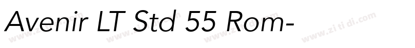 Avenir LT Std 55 Rom字体转换